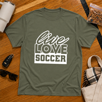 Live Love Soccer Tee