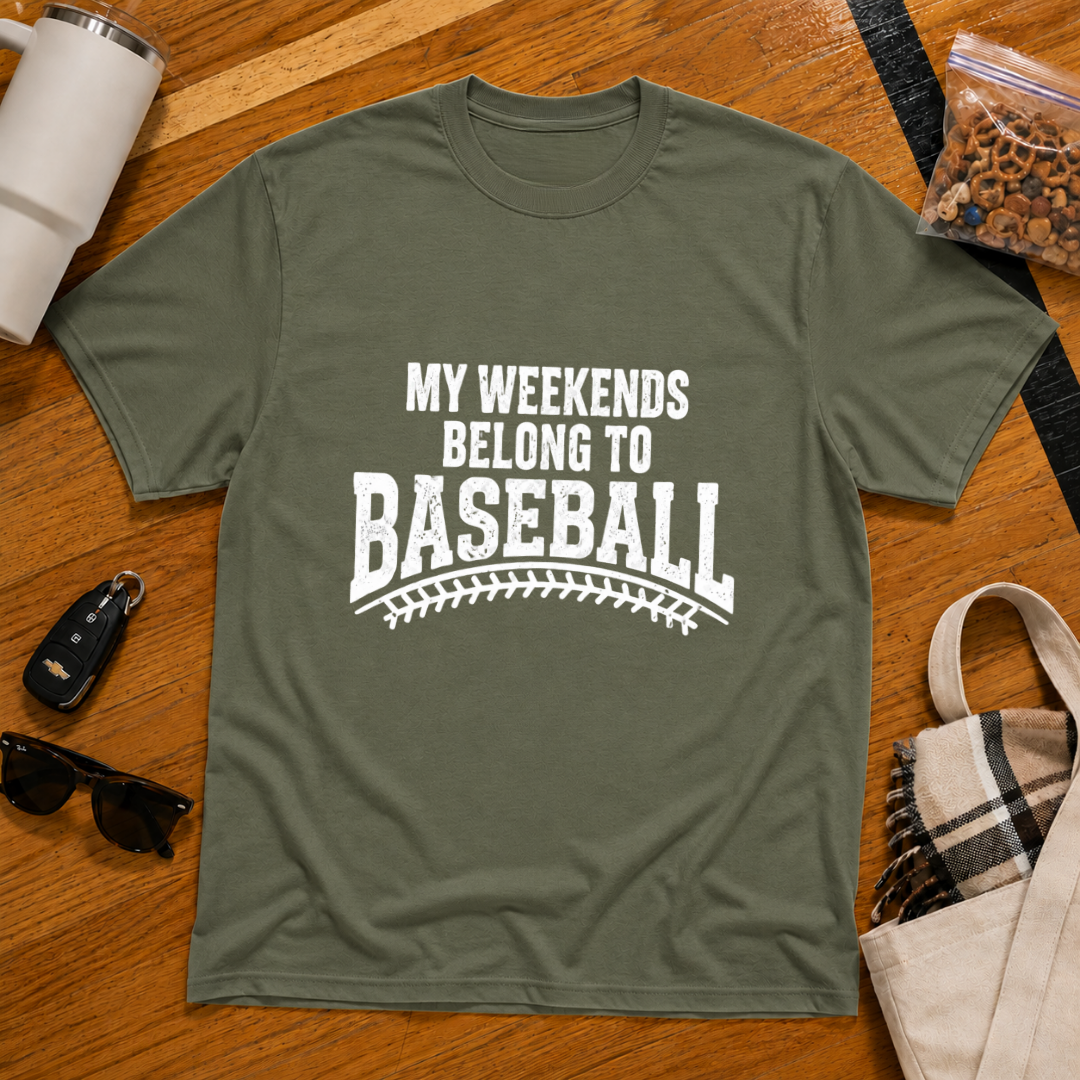 My Weekends Belong To Baseball Tee