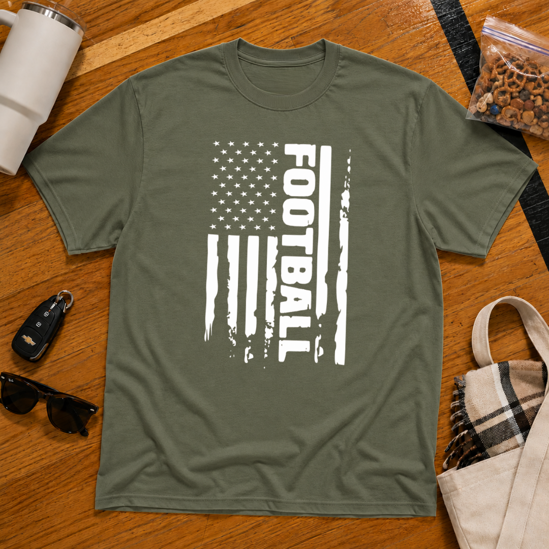 Football Worn Flag Tee
