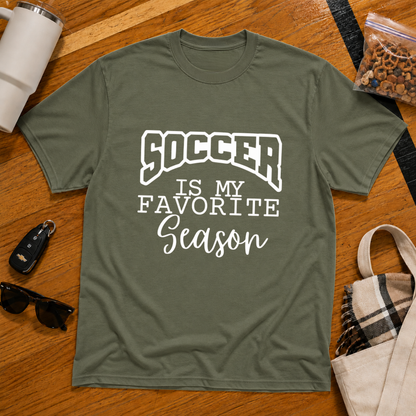 Soccer Is My Favorite Season Tee