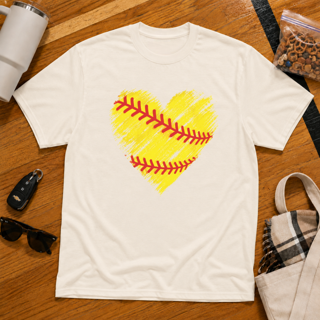 Softball Heart Tee