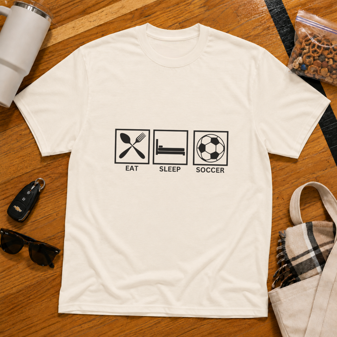 Eat Sleep Soccer Tee