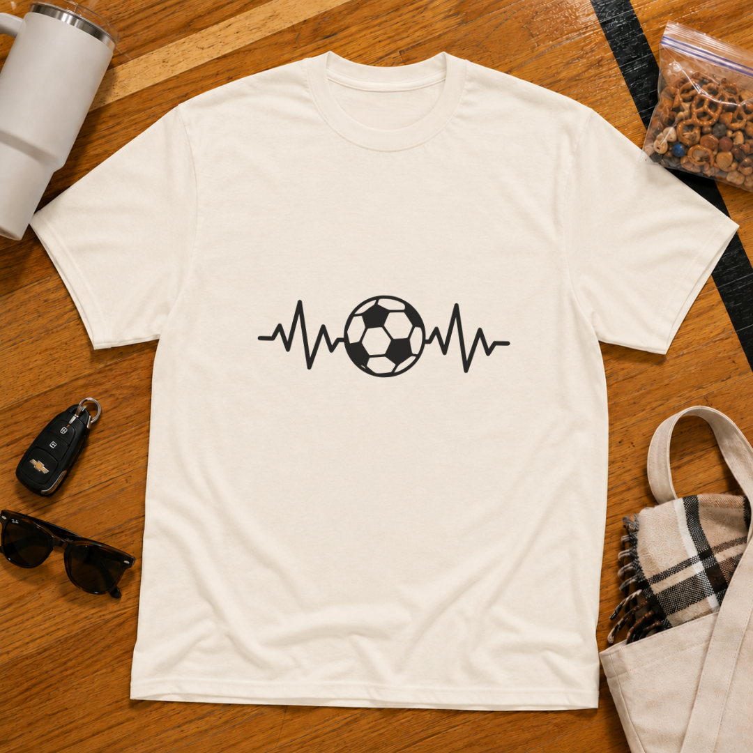 Soccer Heartbeat Tee