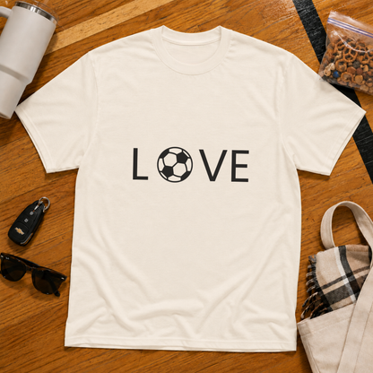 Love Soccer Flat Tee