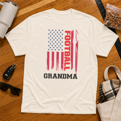 Football Grandma Flag Tee
