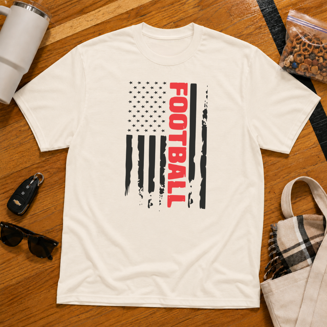 Football Worn Flag Tee