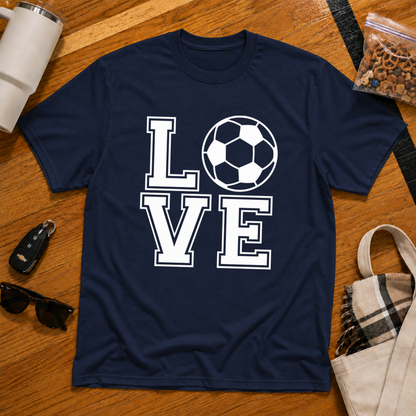 Love Soccer Stack Tee