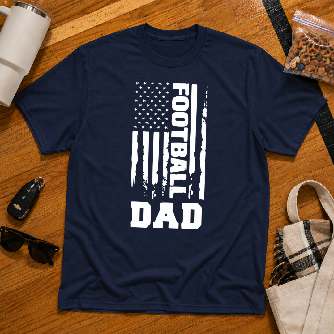 Football Dad Flag Tee