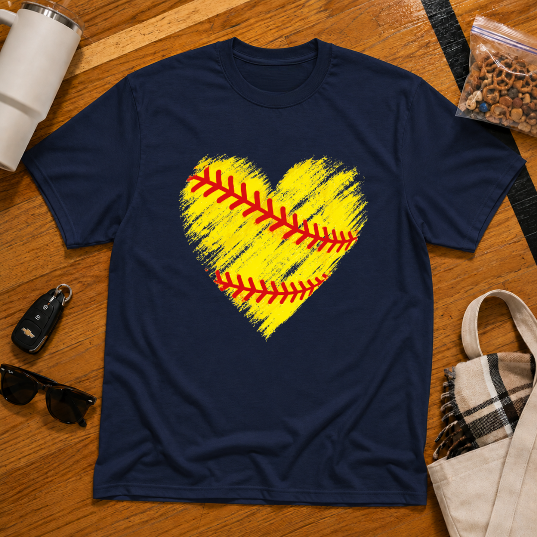 Softball Heart Tee