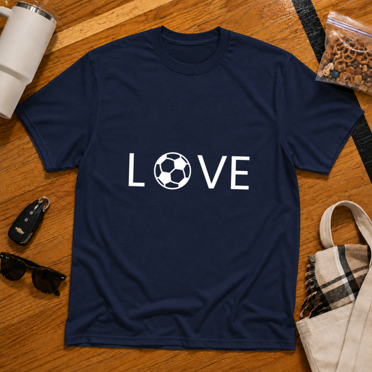 Love Soccer Flat Tee