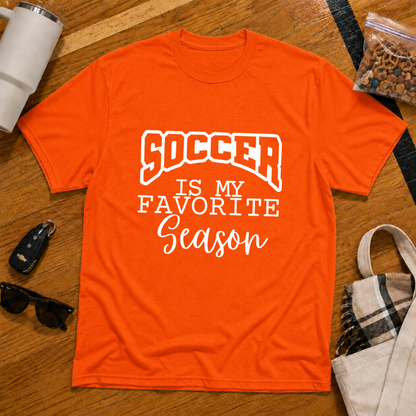 Soccer Is My Favorite Season Tee