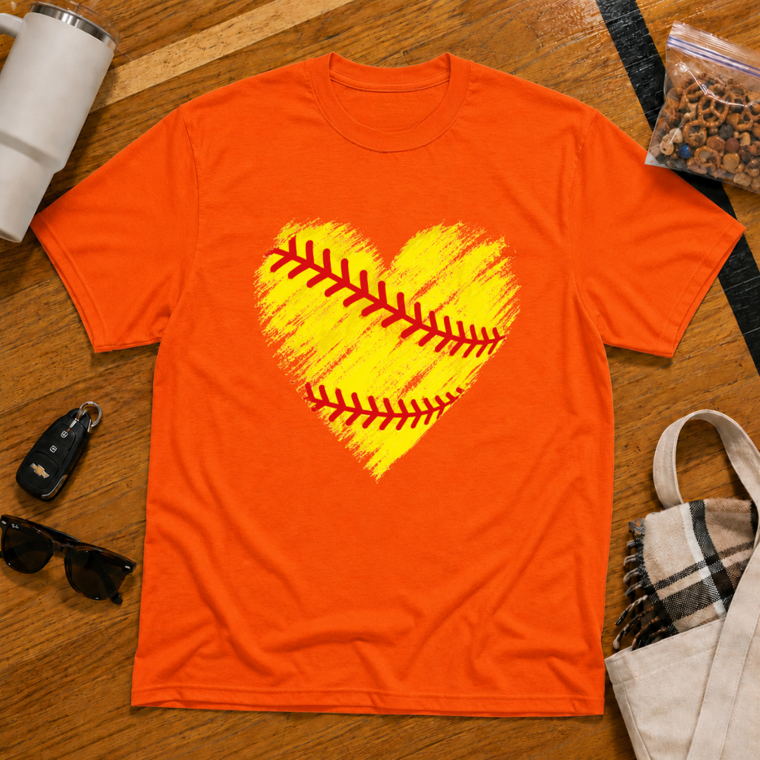 Softball Heart Tee