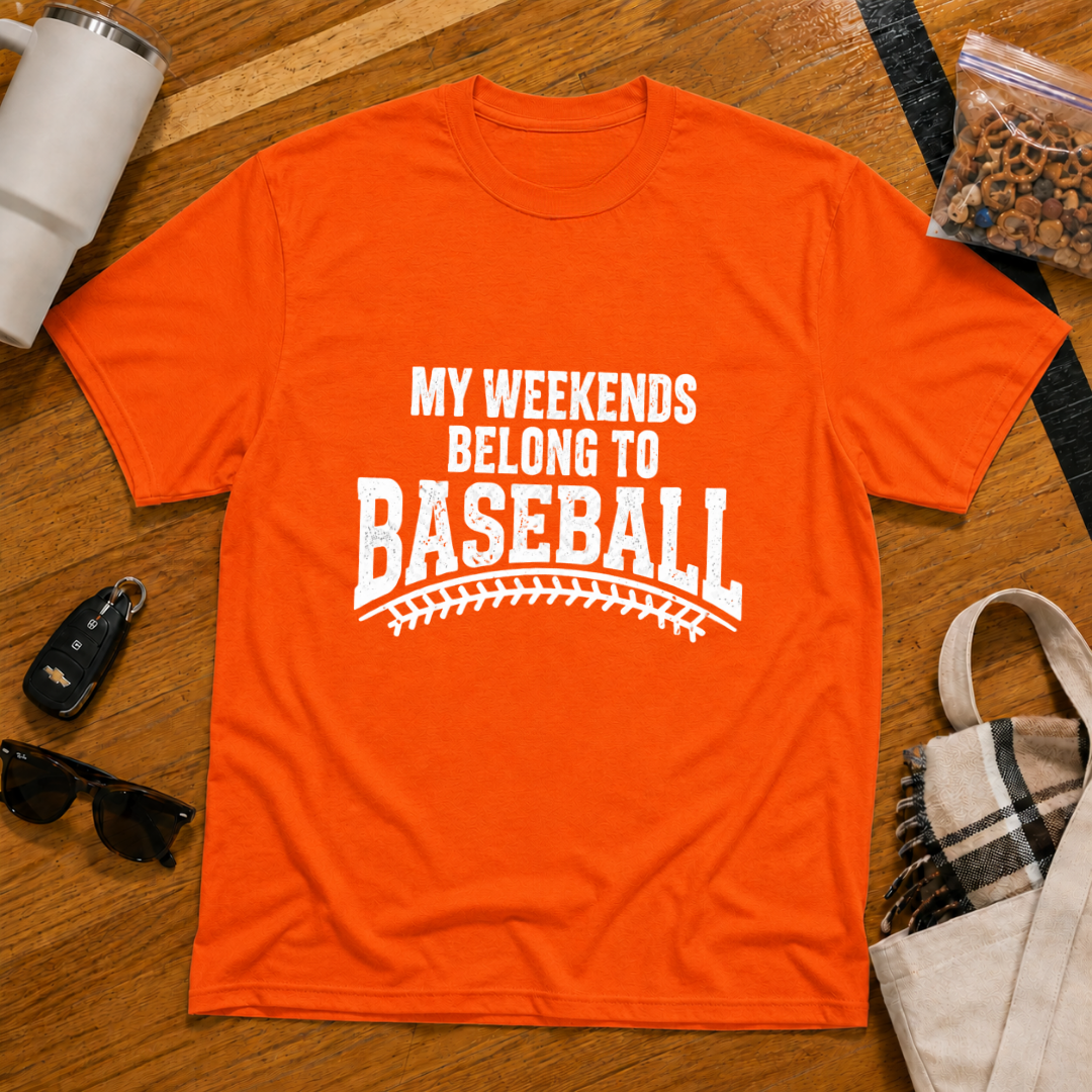 My Weekends Belong To Baseball Tee