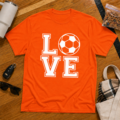 Love Soccer Stack Tee