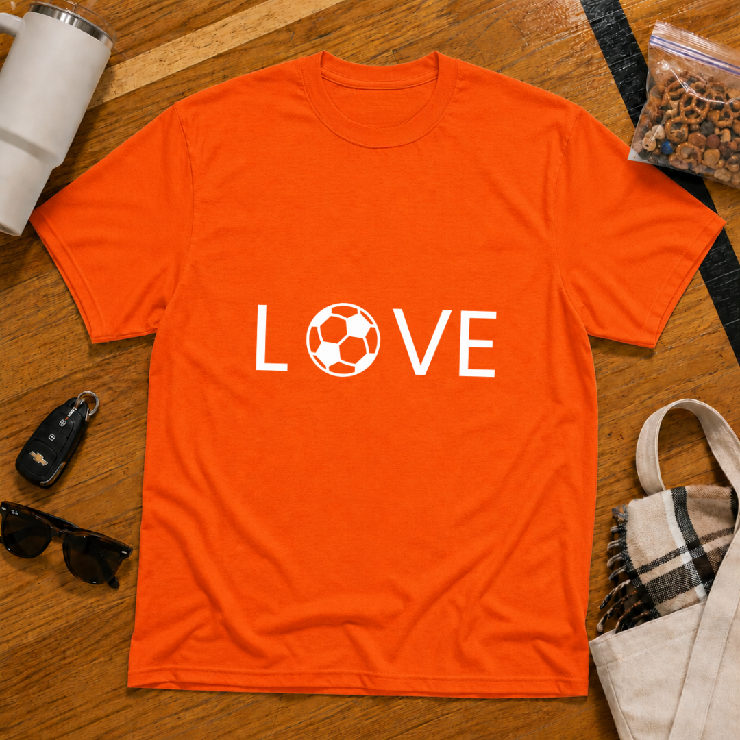 Love Soccer Flat Tee