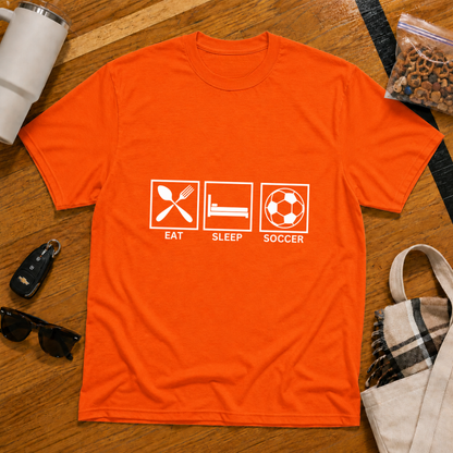 Eat Sleep Soccer Tee
