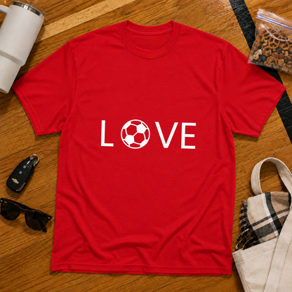Love Soccer Flat Tee