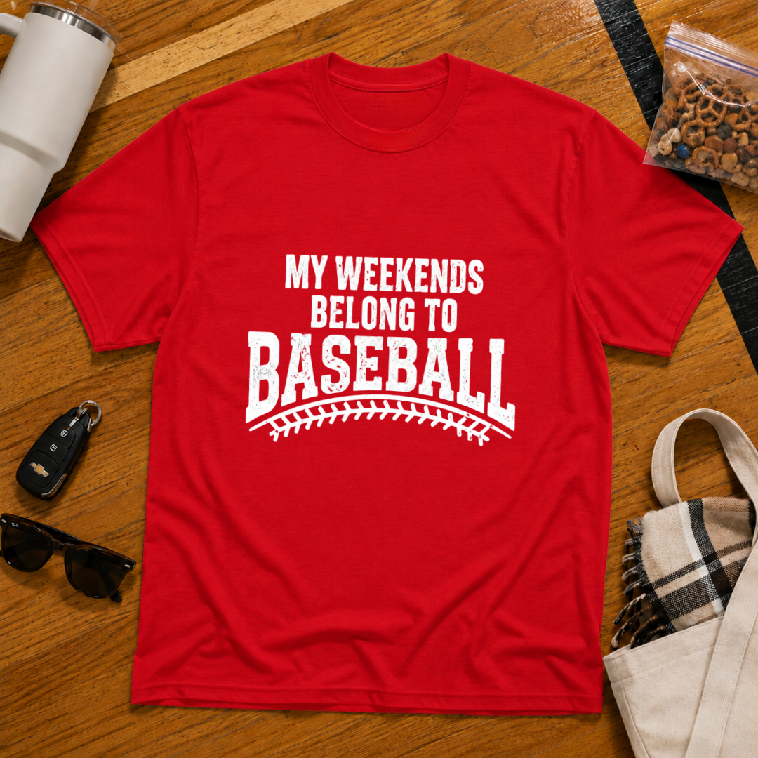 My Weekends Belong To Baseball Tee
