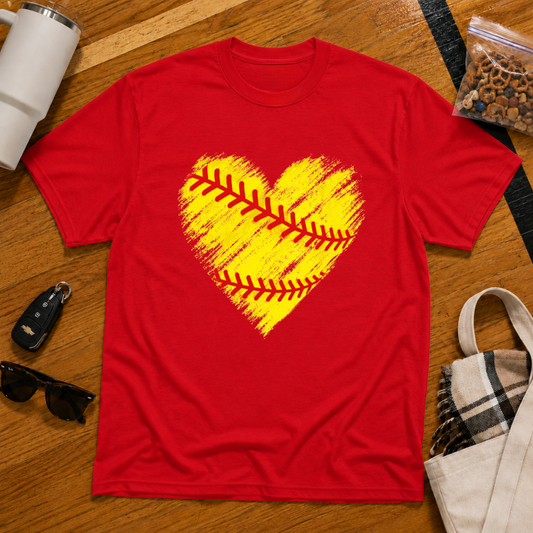 Softball Heart Tee