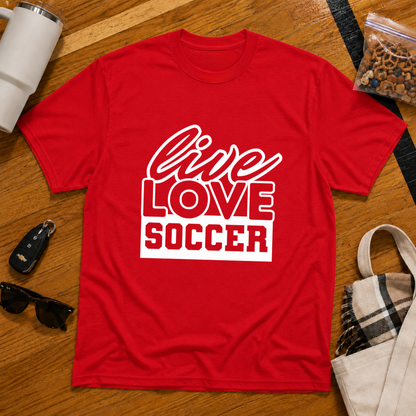 Live Love Soccer Tee