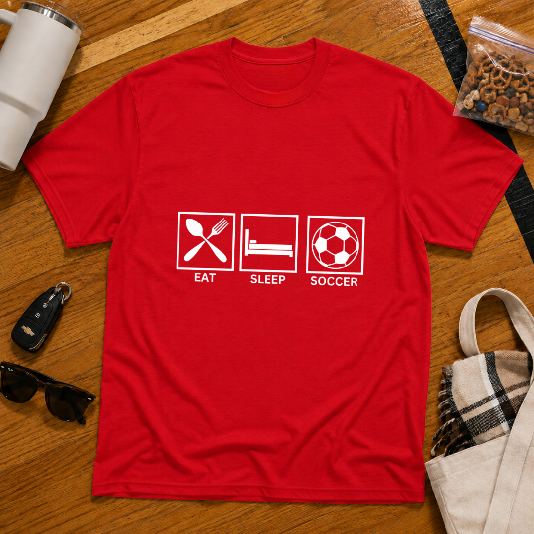 Eat Sleep Soccer Tee