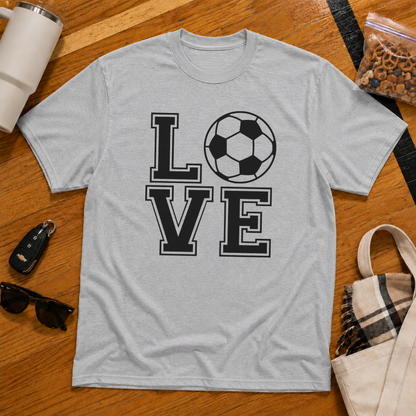 Love Soccer Stack Tee