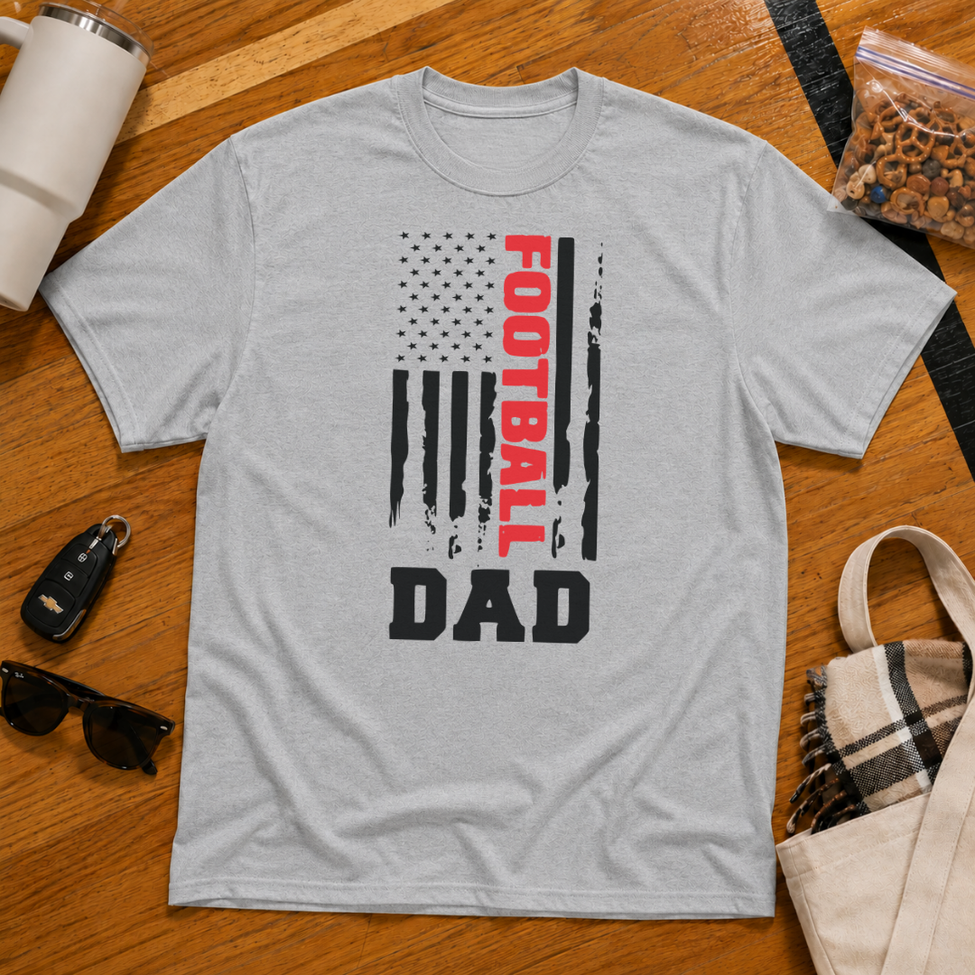 Football Dad Flag Tee