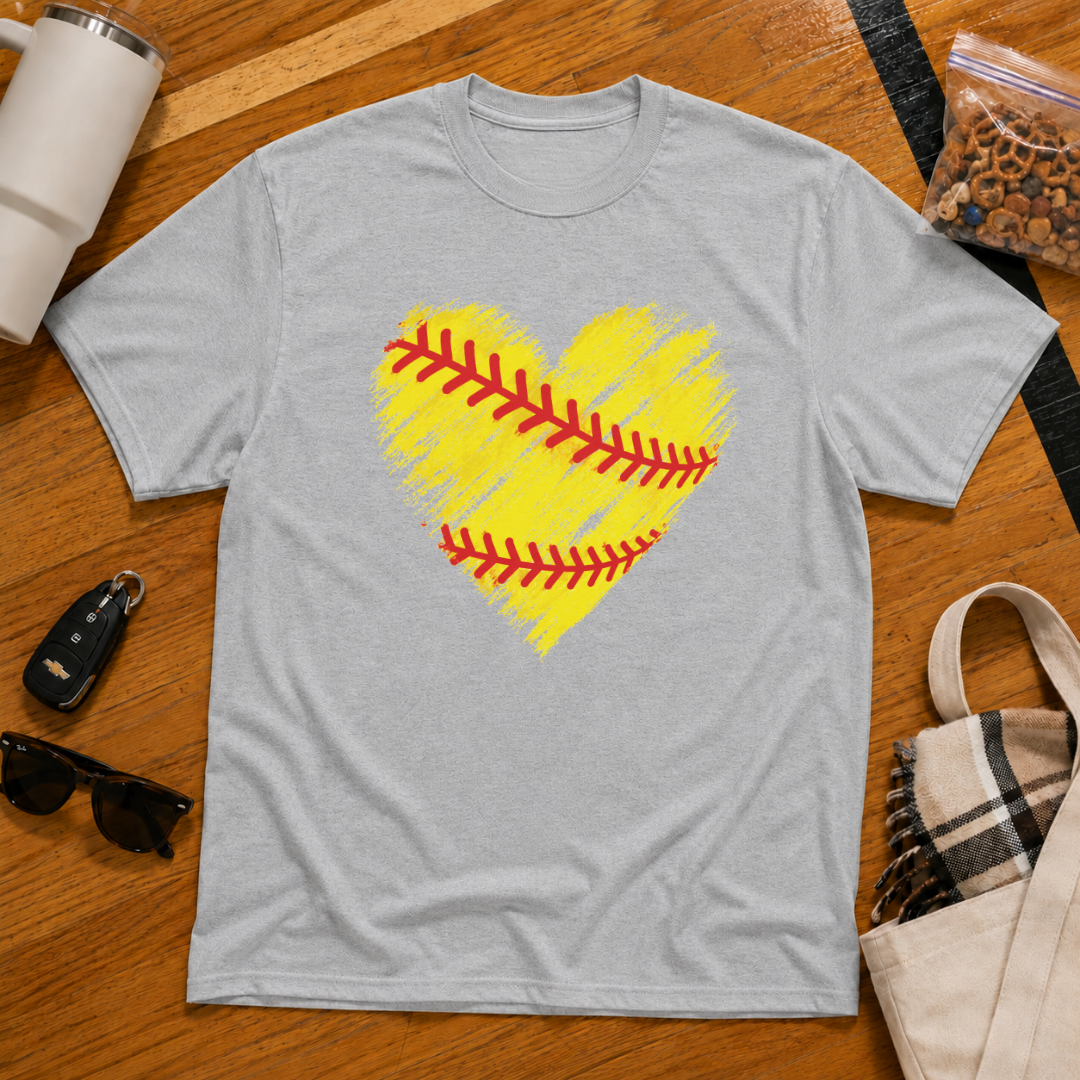 Softball Heart Tee