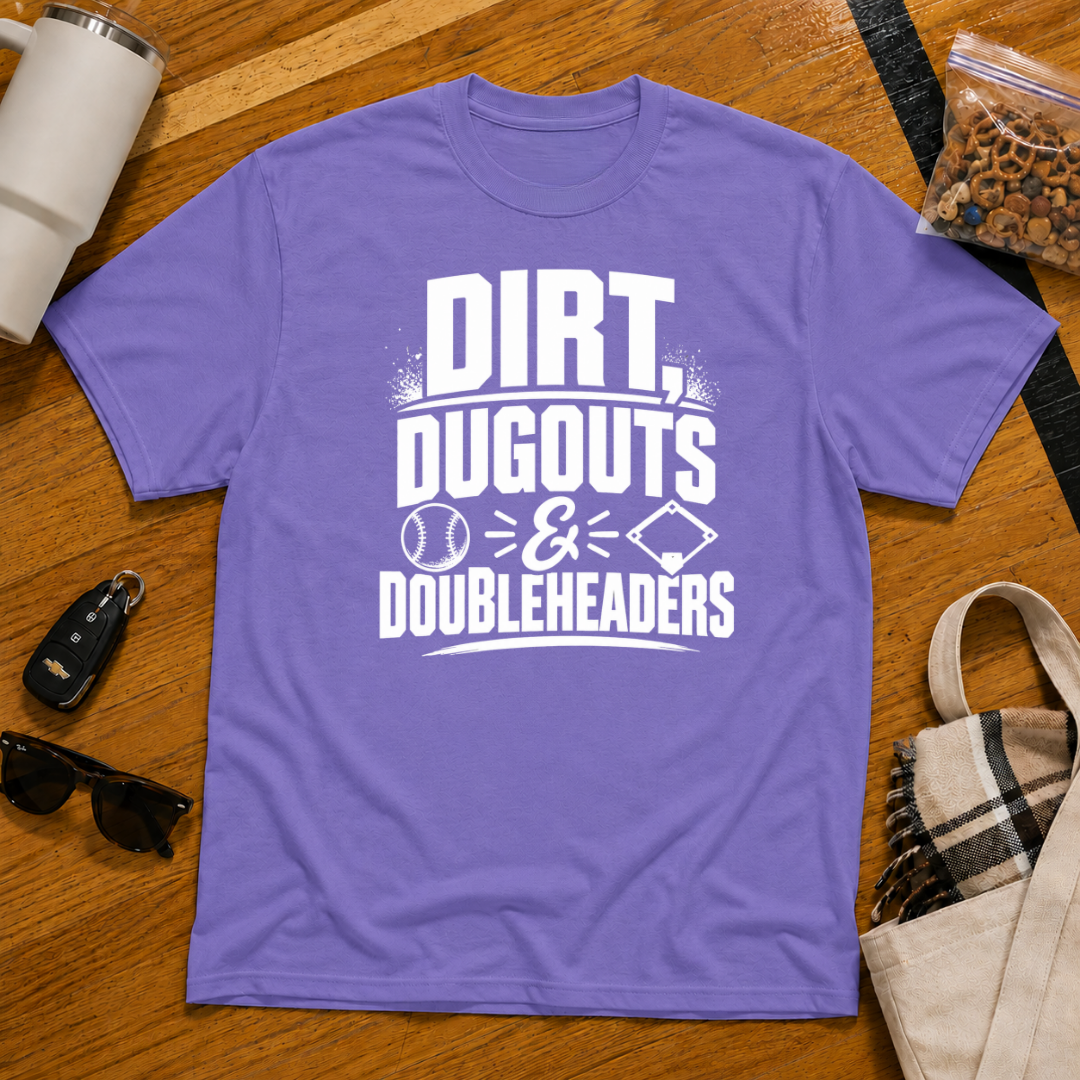 Dirt Dugouts and Doubleheaders Tee