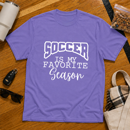 Soccer Is My Favorite Season Tee