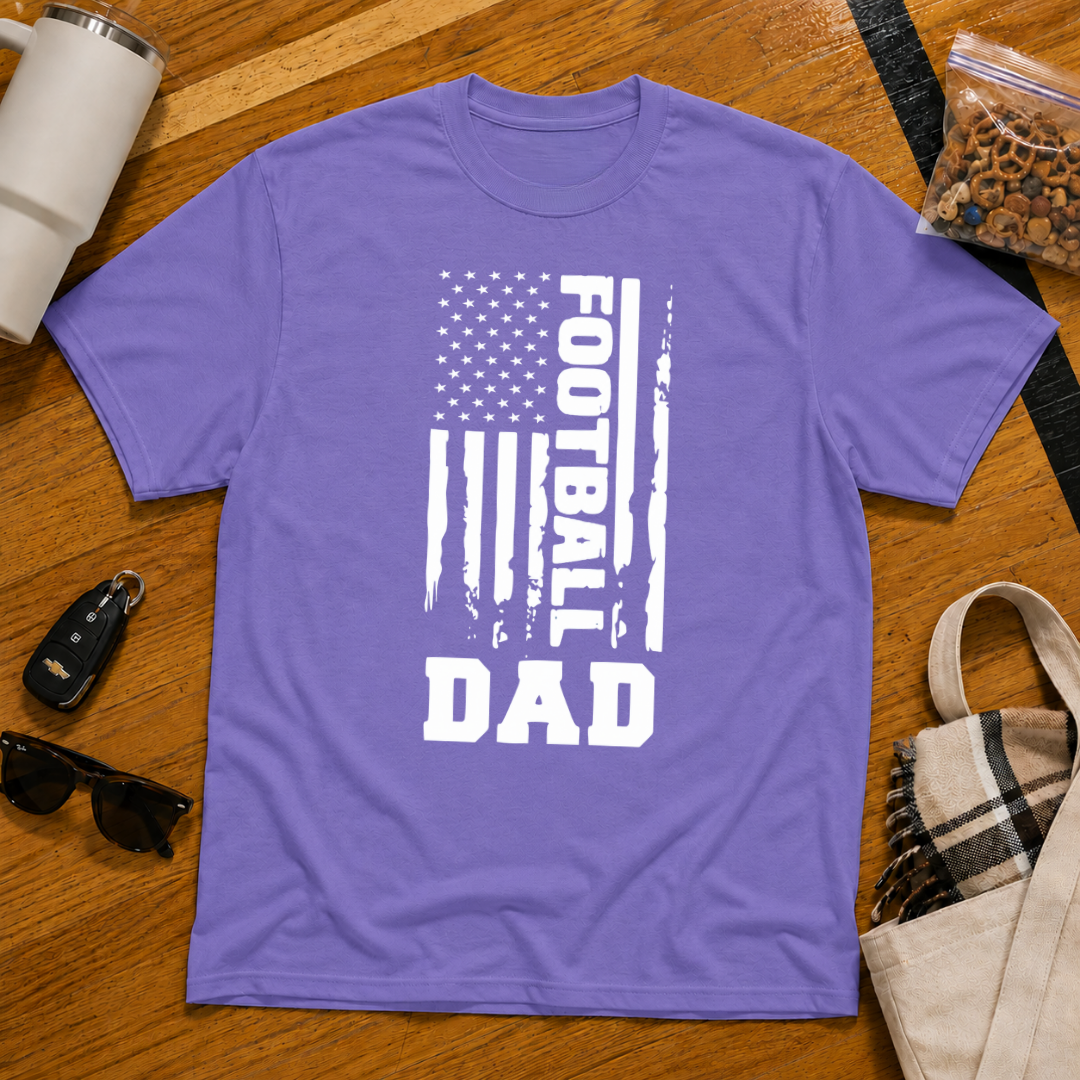 Football Dad Flag Tee