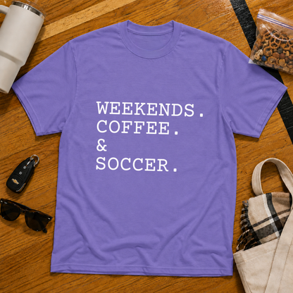 Weekends Coffee & Soccer Tee