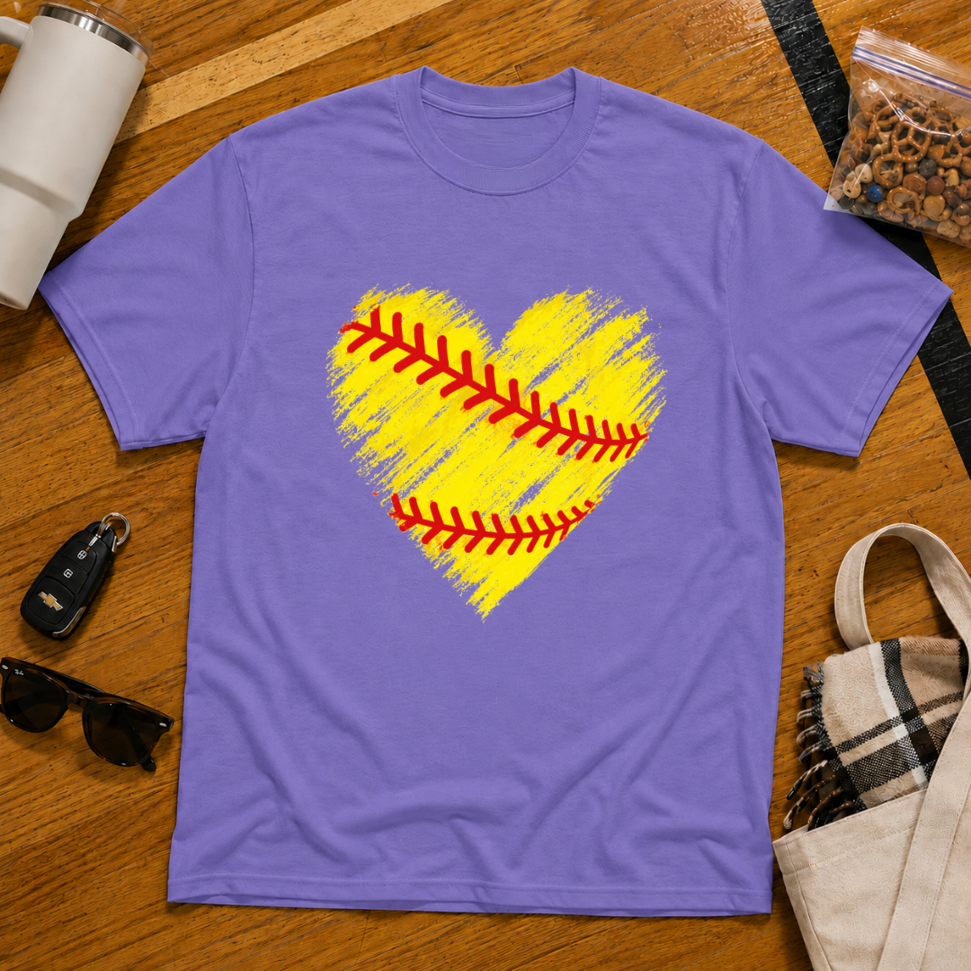 Softball Heart Tee