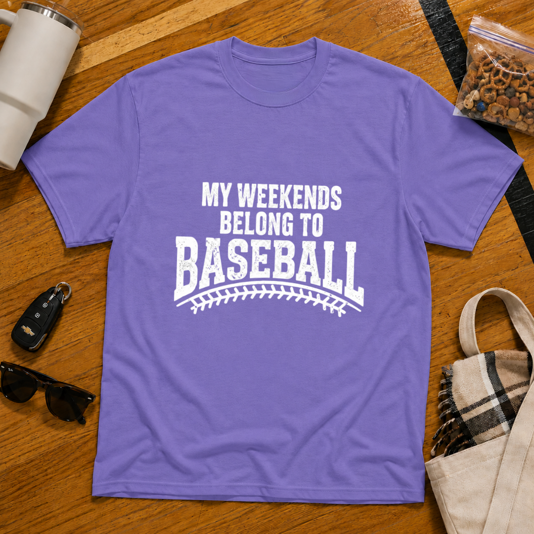 My Weekends Belong To Baseball Tee