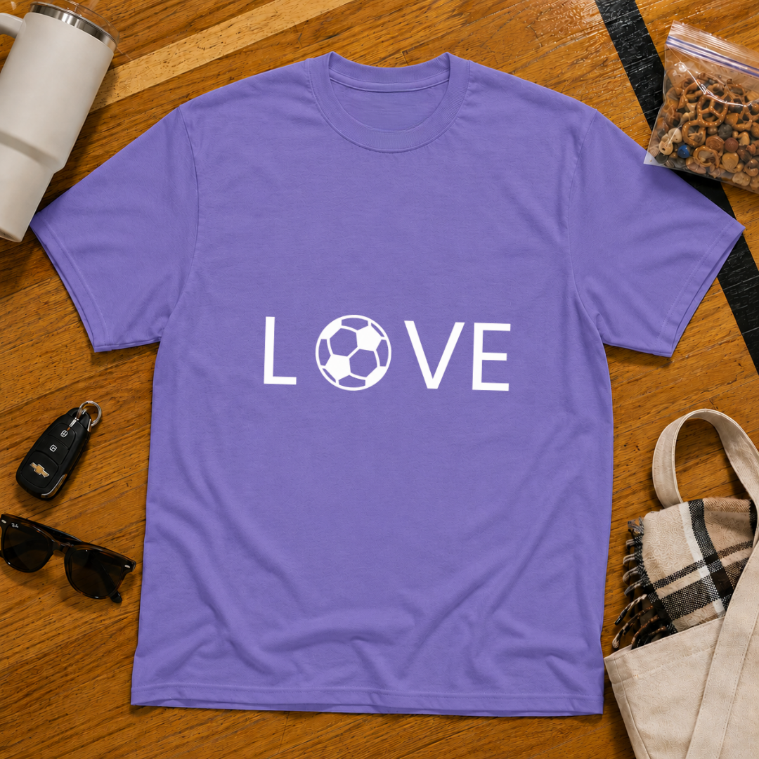 Love Soccer Flat Tee