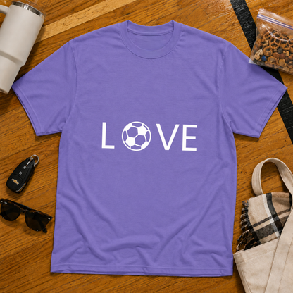 Love Soccer Flat Tee