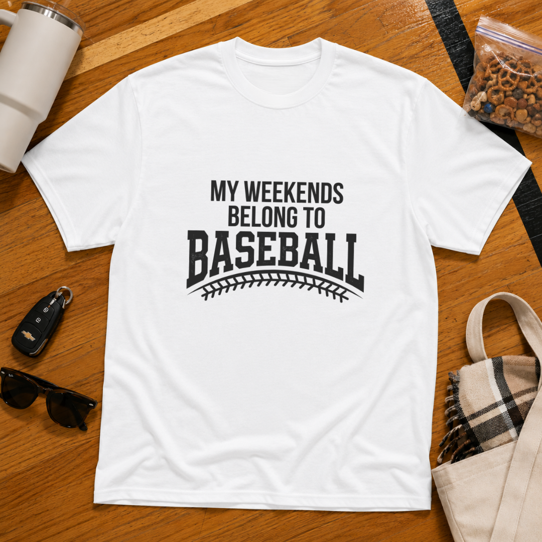 My Weekends Belong To Baseball Tee