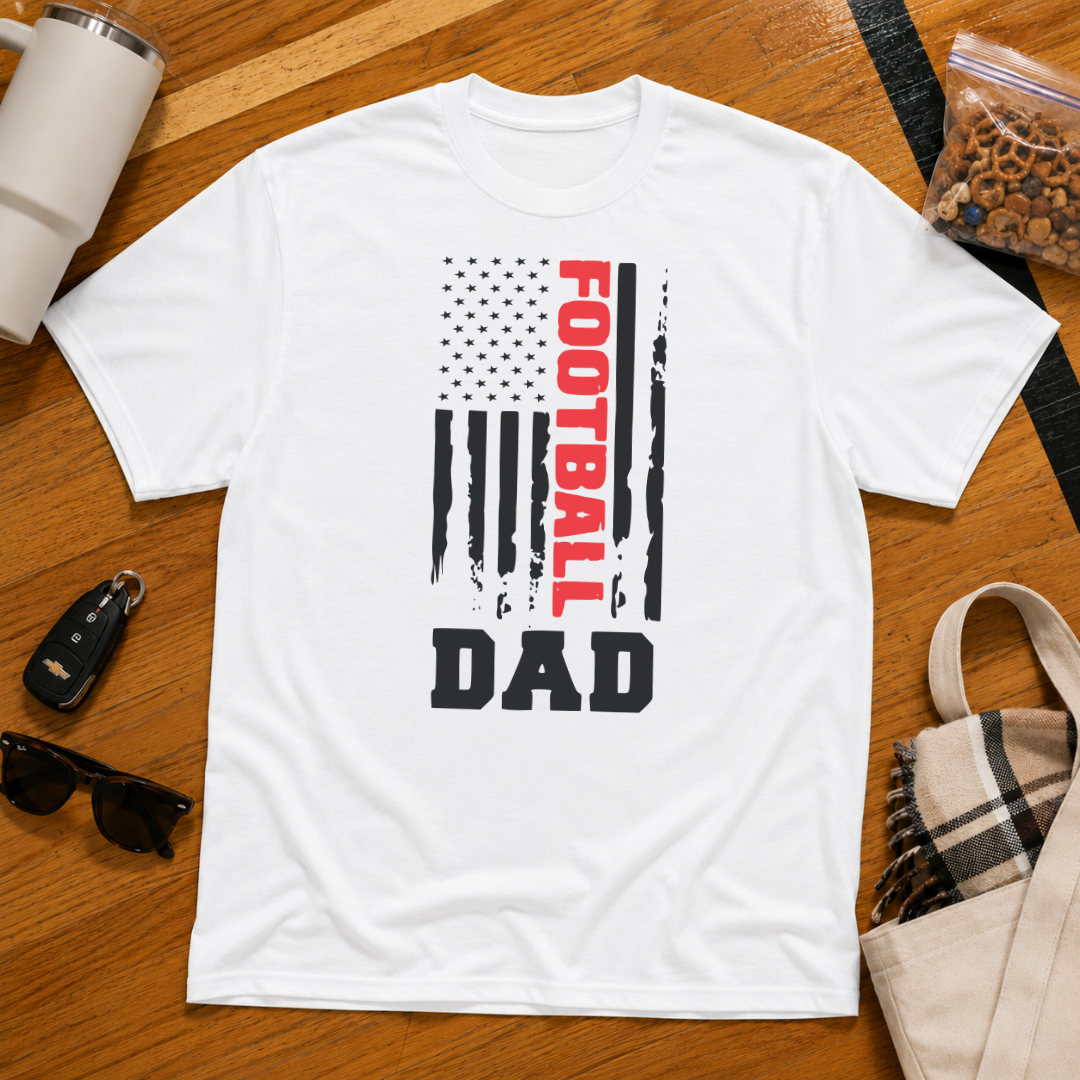 Football Dad Flag Tee