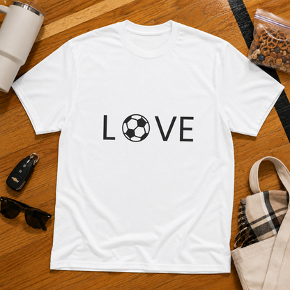 Love Soccer Flat Tee