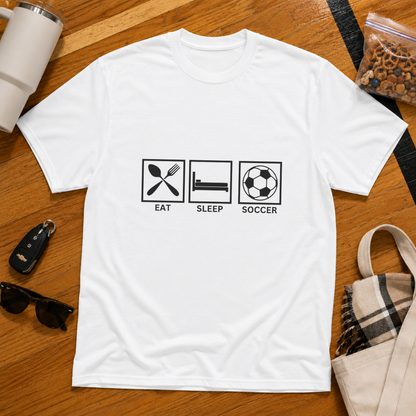 Eat Sleep Soccer Tee